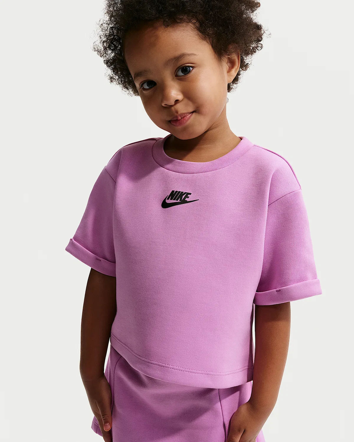 Детский спортивный костюм Nike Toddler Tech Fleece (юбка + топ), Purple — фото 2