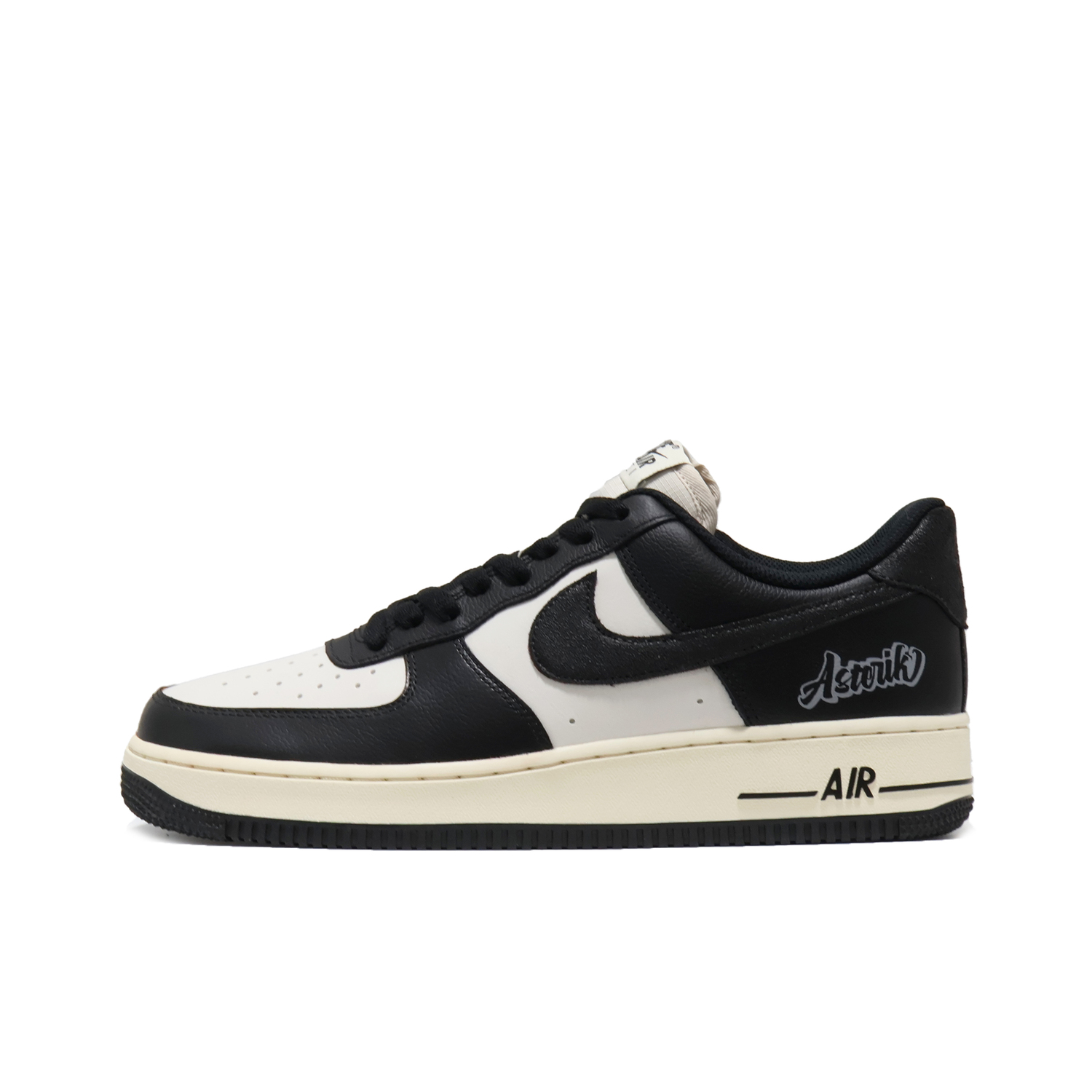 Кроссовки для скейтбординга Air Force 1 Unisex низкие Gray Nike, черный/белый — фото 2