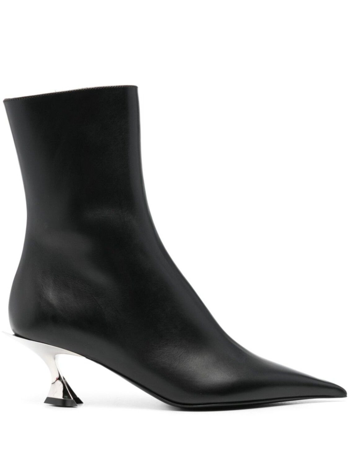 Кожаная лодыжка 60 мм Сапоги Mugler, черный