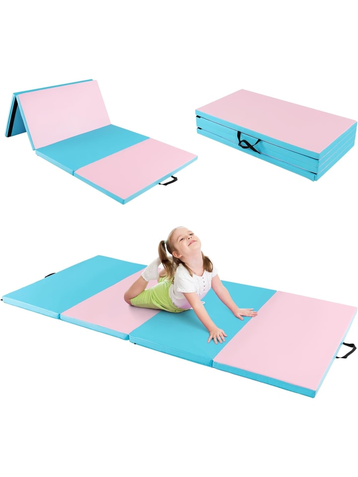 

COSTWAY Мягкий напольный коврик 240 x 120 x 5 см, синий