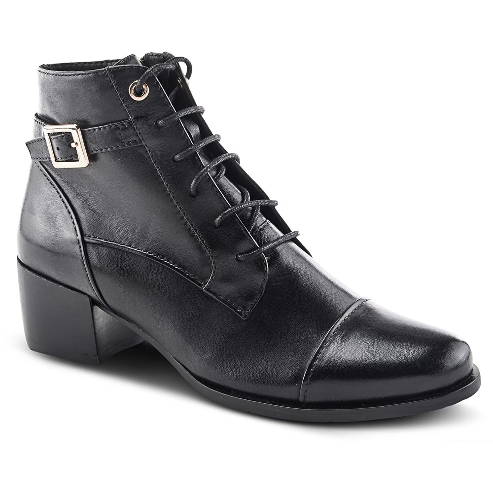 Ботильоны на шнуровке Buckleup Spring Step, black