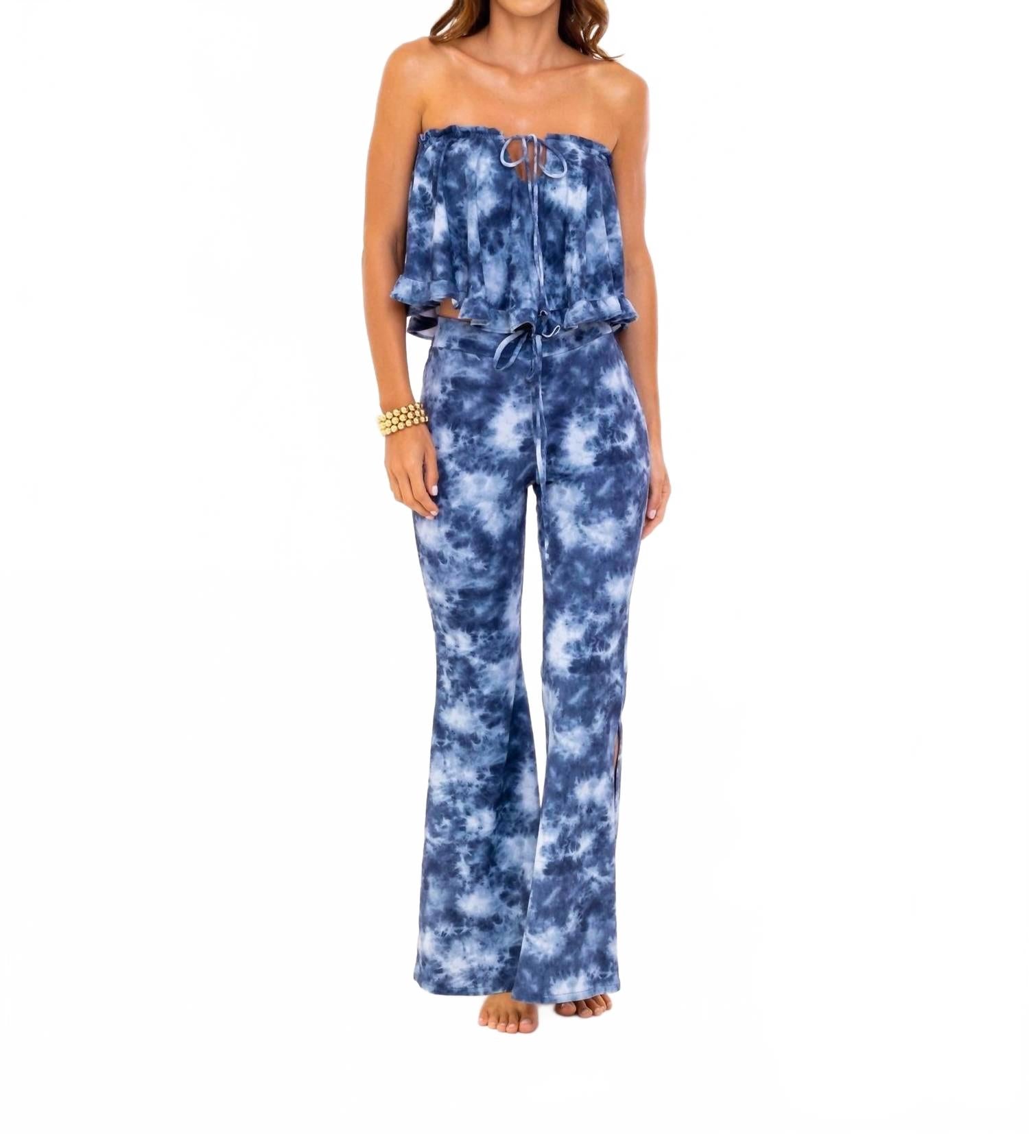 

Женские брюки Bardot Tie Dye для дома серого цвета SOAH