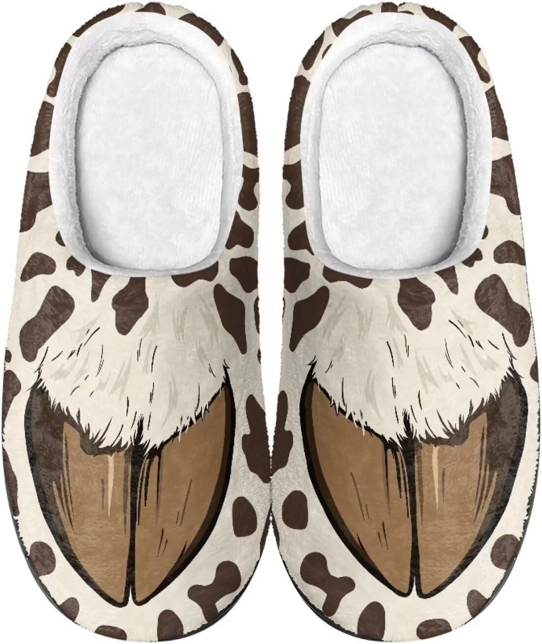 

Тапочки Mintulipy для женщин и мужчин для дома и улицы, пушистые тапочки для спальни, Cartoon Sheep Hoof