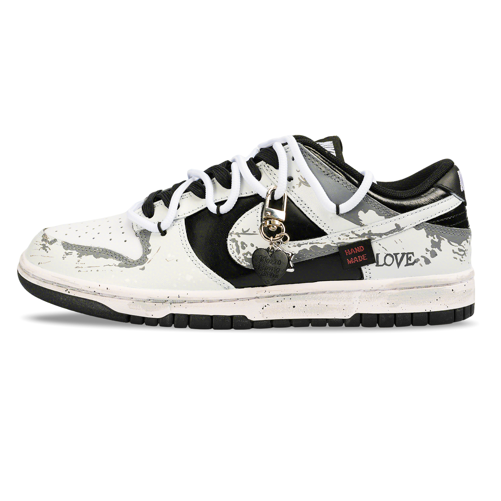 

Nike Кроссовки для скейтбординга Dunk Retro "Black" с противоскользящим покрытием, износостойкие, мужские, серые