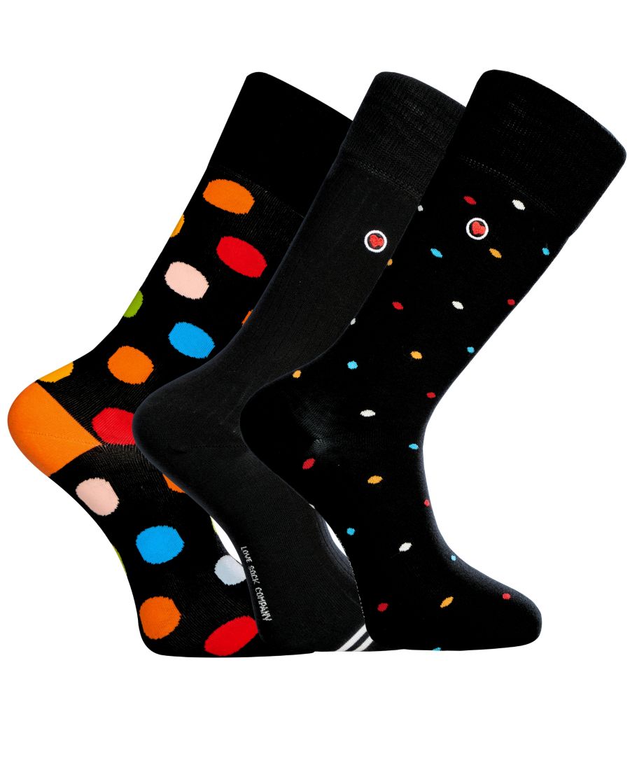 

Мужские свадебные носки, набор из 3 пар Love Sock Company, Black
