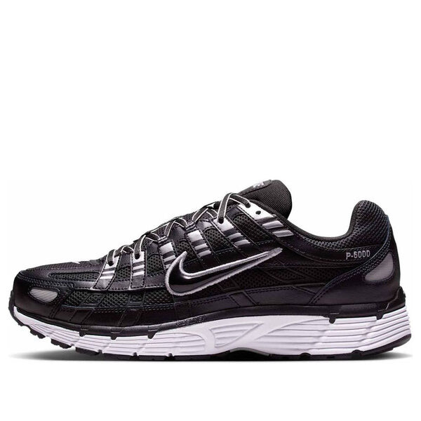 

Кроссовки p-6000 'black white metallic silver' Nike, черный