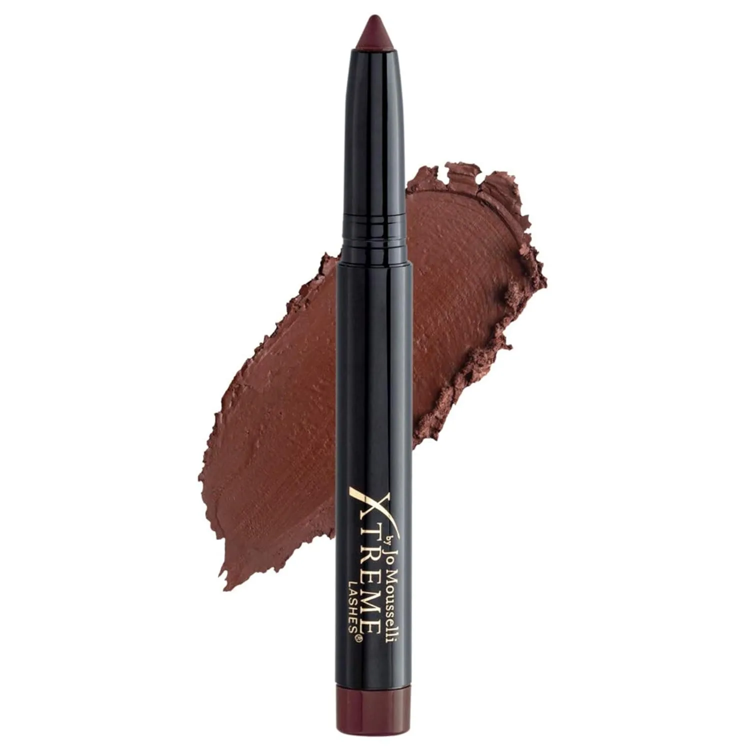 Стойкие тени-карандаш Xtreme Lashes GlideShadow, цвет «Махагони», матовое покрытие, легкая кремово-пудровая текстура, не осыпаются, подходят для наращенных ресниц, встроенная точилка. 1 штука (1 шт.), Mahogany