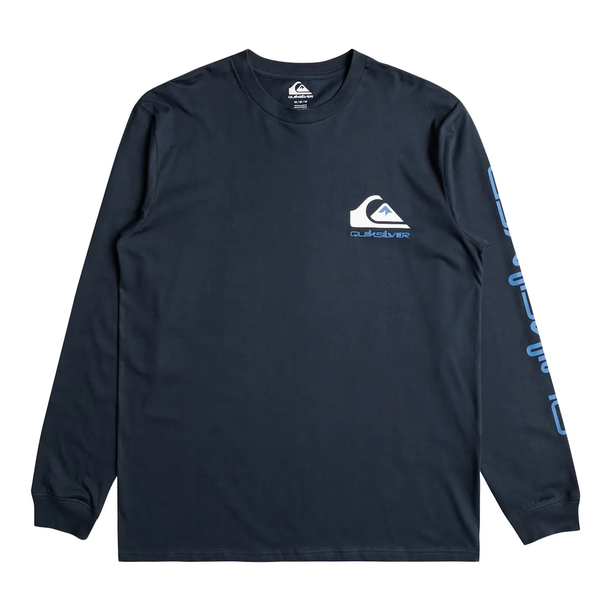 

Мужская футболка Quiksilver с логотипом Comp, тёмно-синий