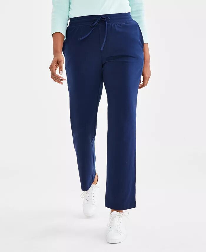 

Брюки Petite Mid Rise Pull-On, Petite & Petite Short Style & Co, синий
