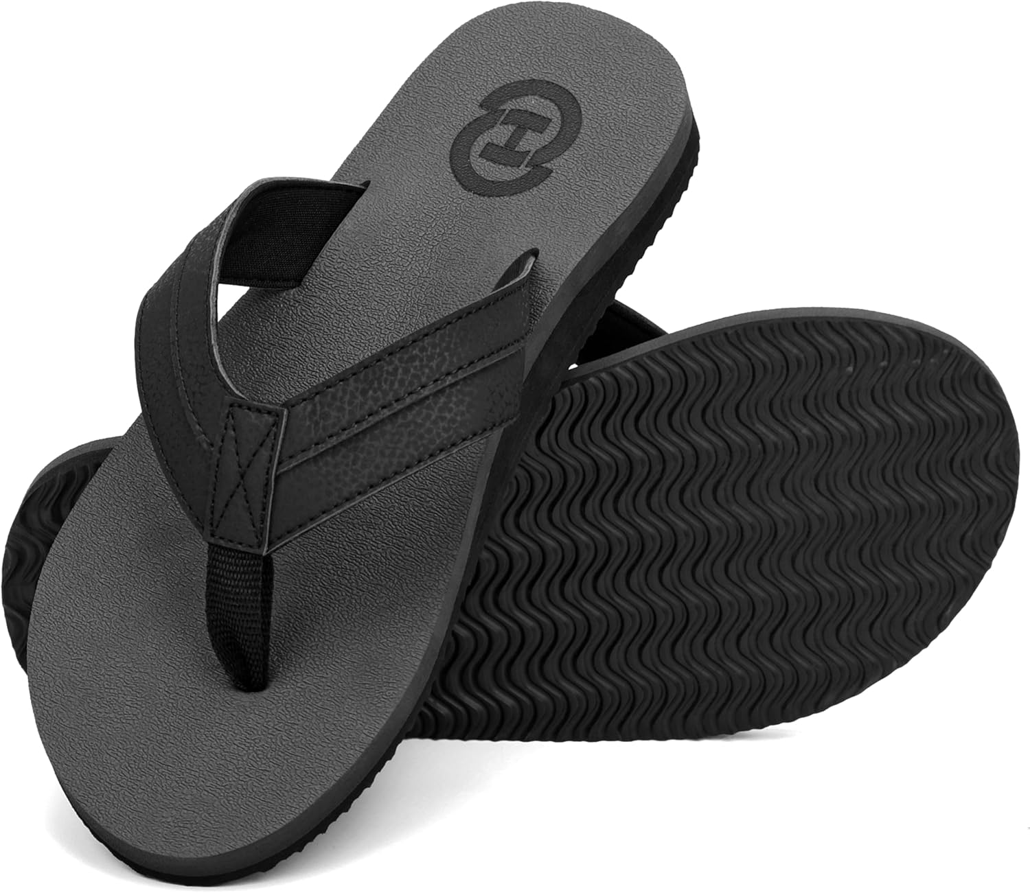 

Мужские шлепанцы ChayChax с поддержкой свода стопы, комфортные пляжные вьетнамки с ультракомфортной стелькой, черный