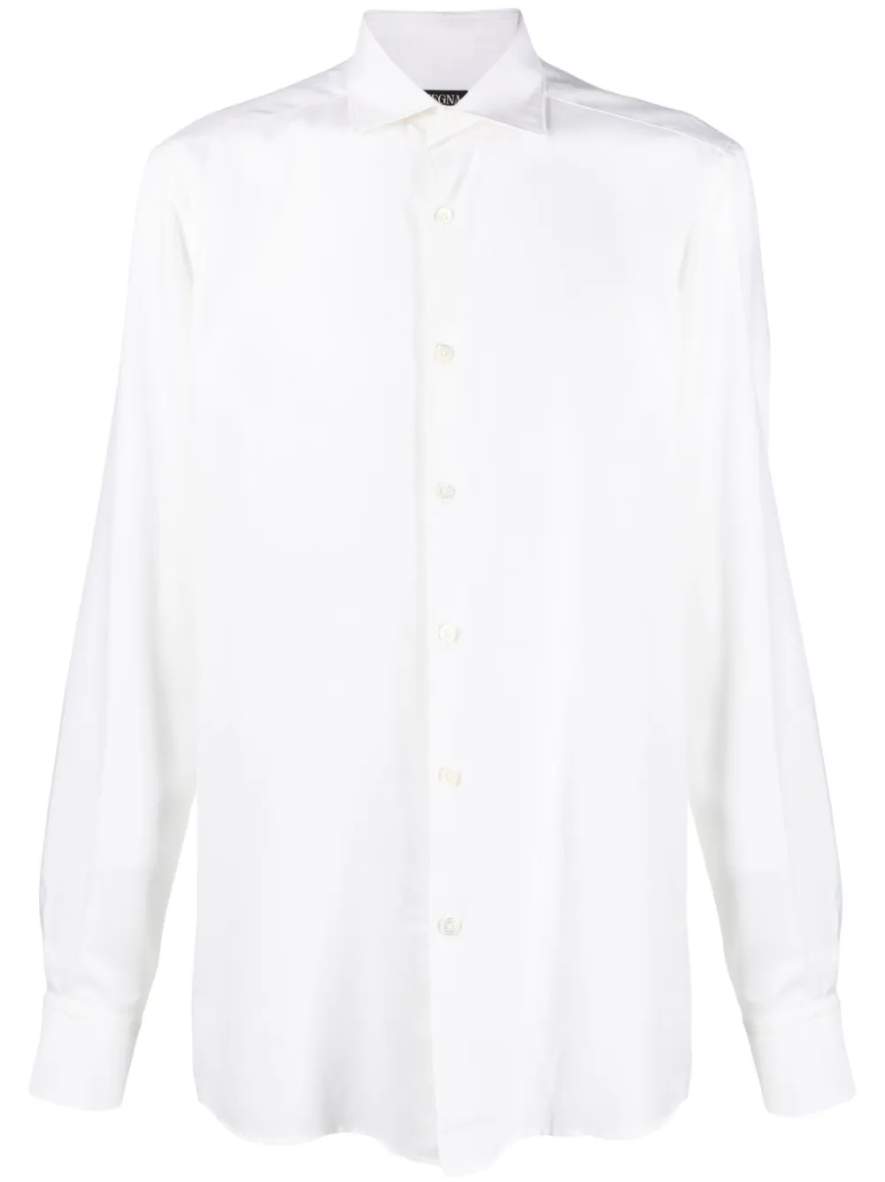 

Рубашка из смеси кашемира и хлопка Zegna, белый