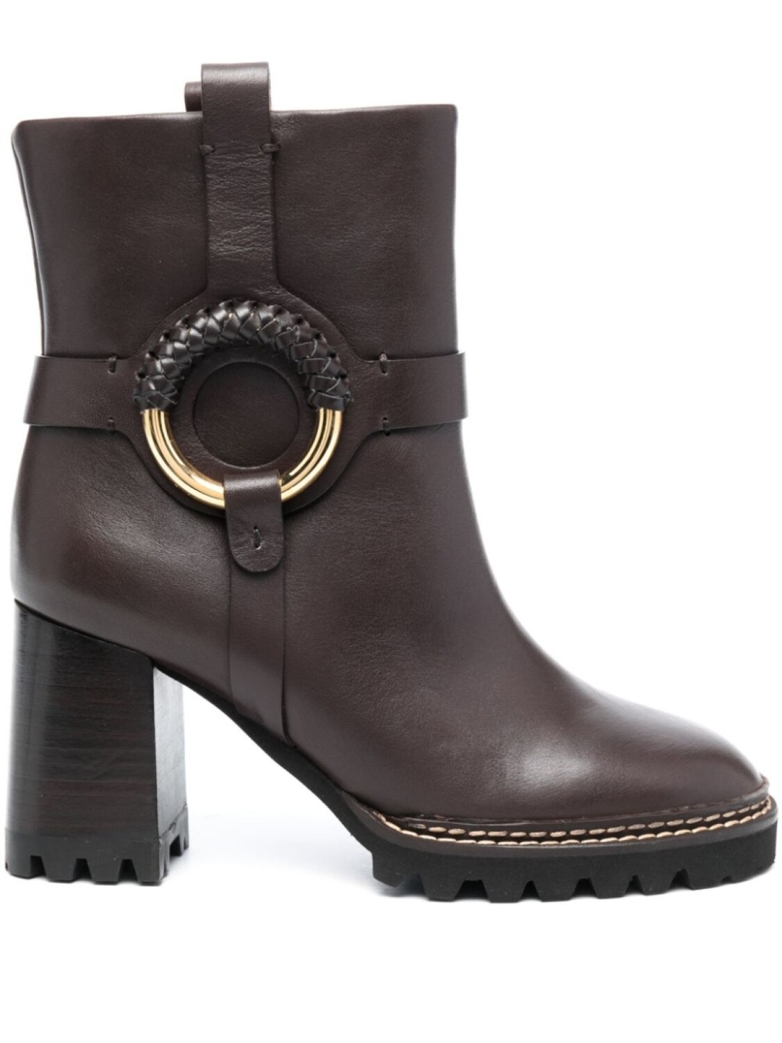 

See by Chloé ботильоны Hanna 80 на платформе, коричневый