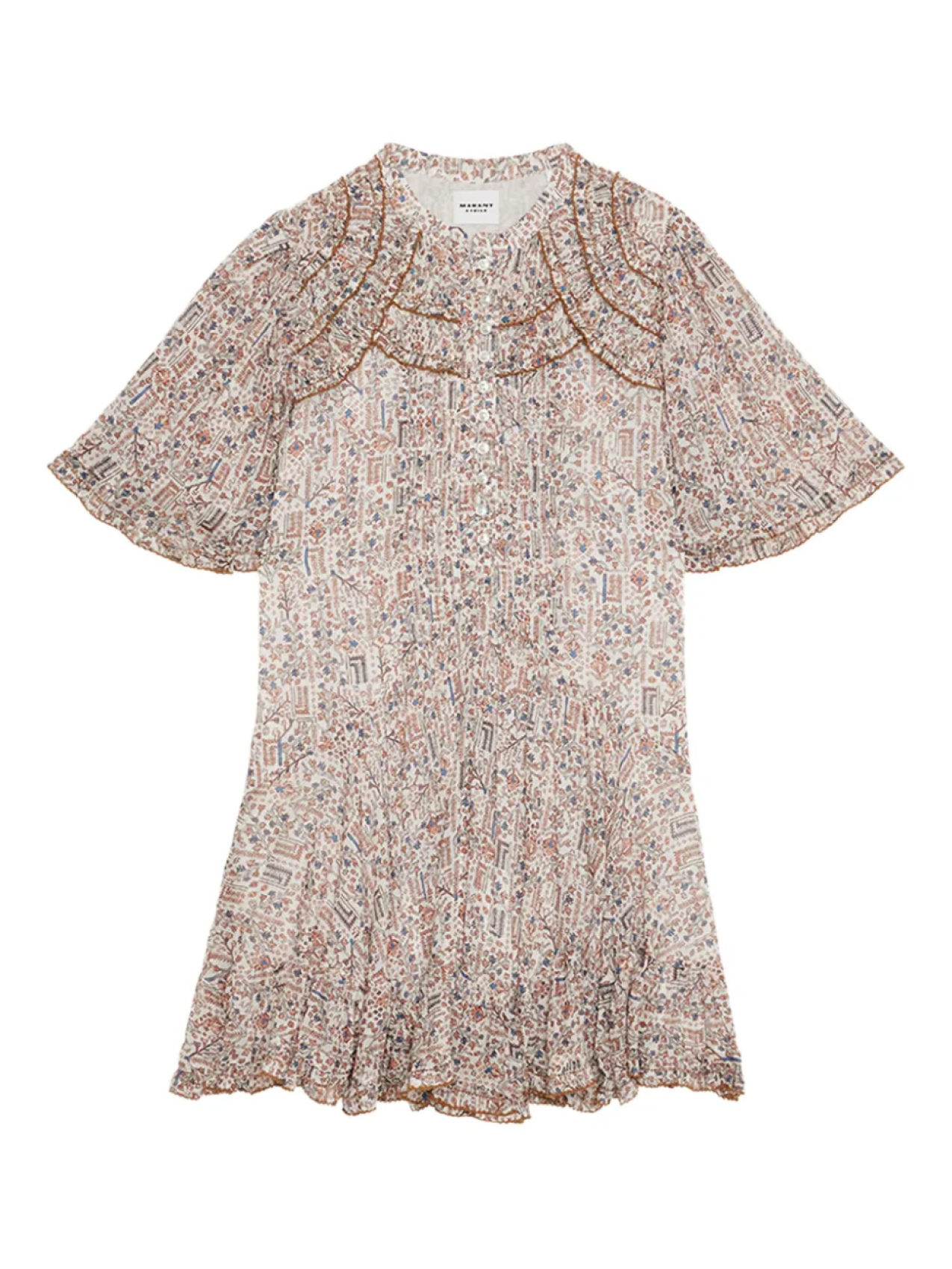 

MARANT ÉTOILE платье мини Celyana, нейтральный