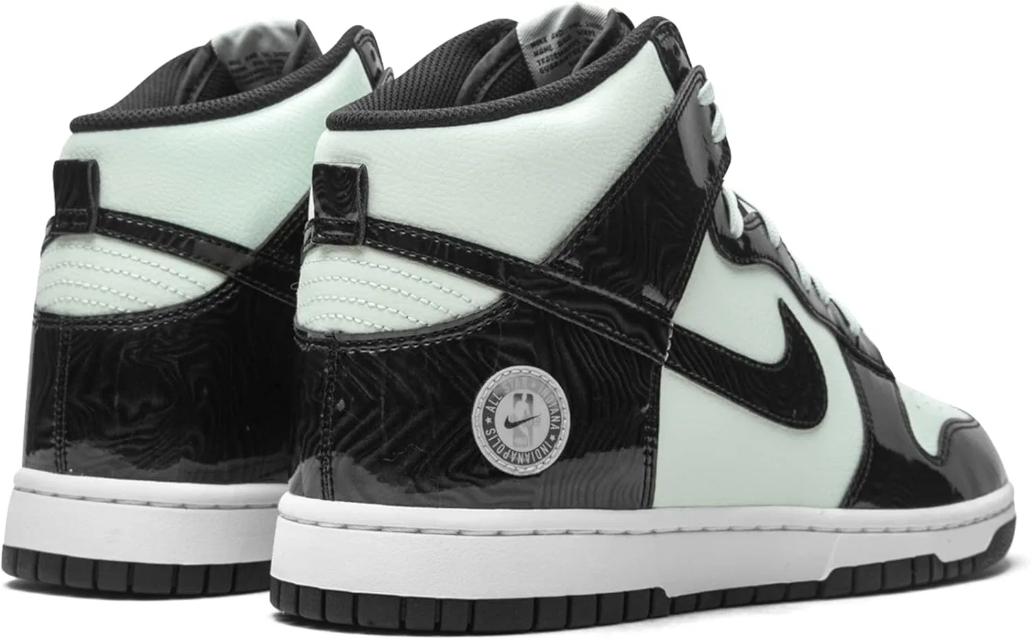 Мужские баскетбольные кроссовки Nike Dunk Hi Retro, Barely Green Black Barely Green White Black — фото 3
