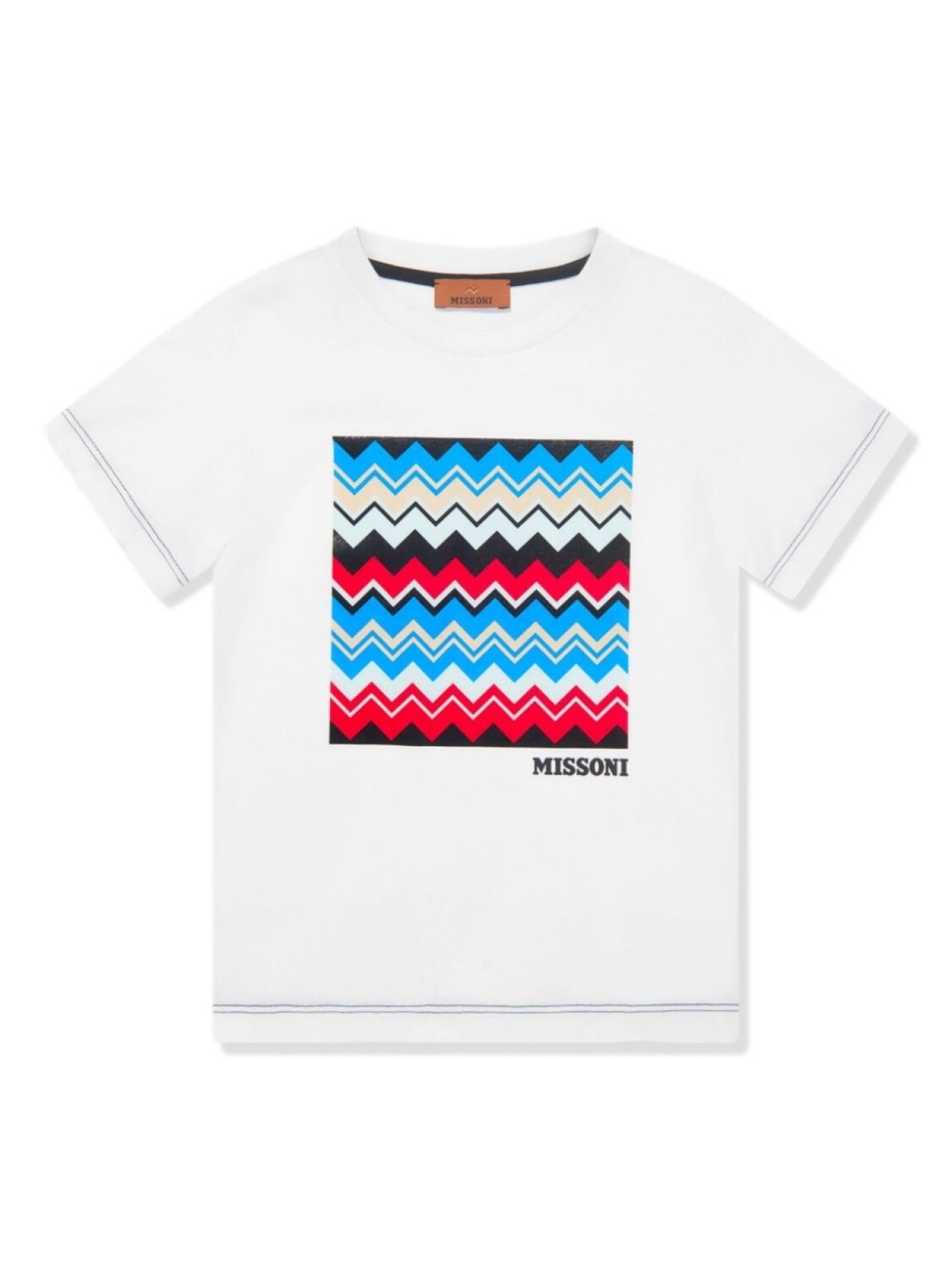 

Missoni Kids футболка с графическим принтом, белый