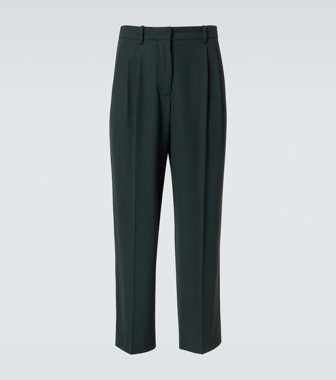 

Прямые брюки из шерстяной смеси Silas The Row, Dark Green