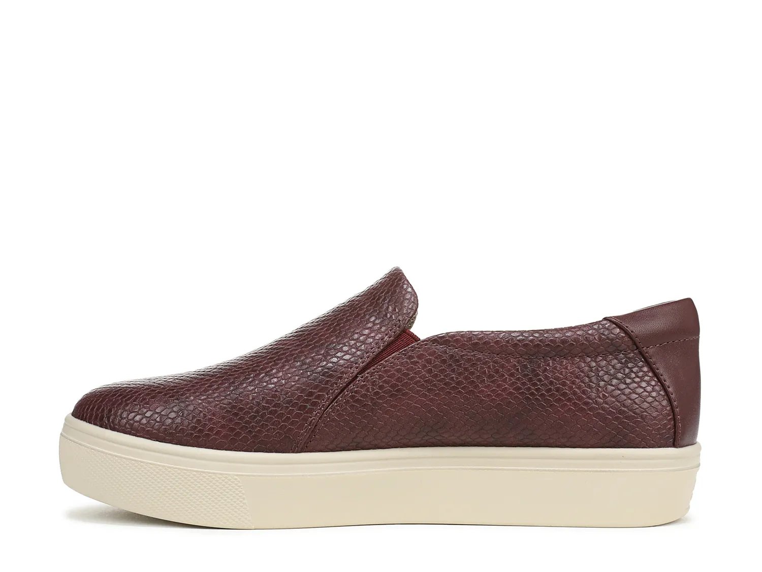 Кроссовки Dr. Scholl's Madison Cloud Slip-On Sneaker - Women's, Burgundy Snake Print Synthetic — фото 3