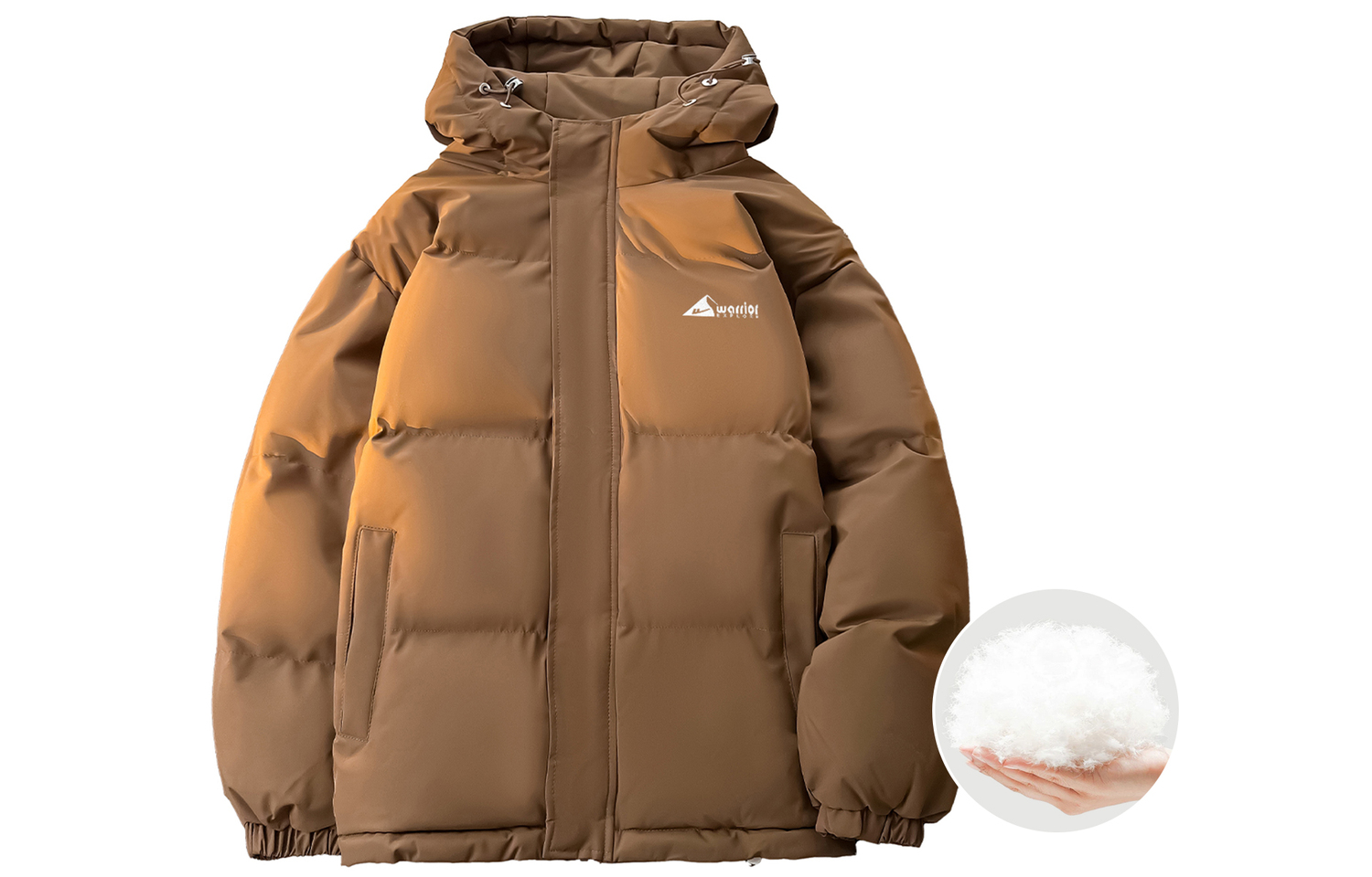 

WARRIOR Пуховик Unisex, Coffee