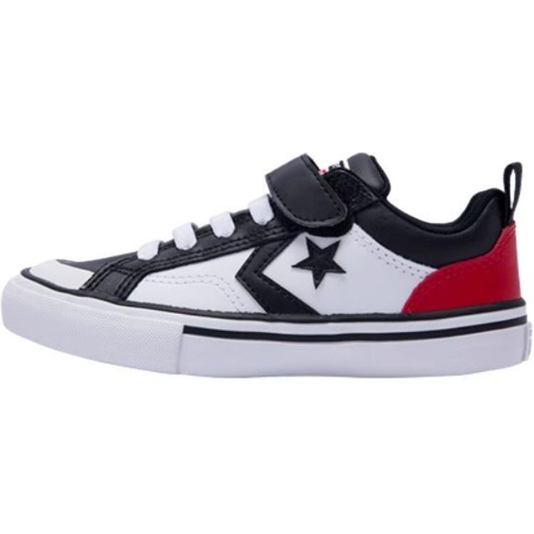 

Баскетбольные кроссовки Pro Blaze Strap Low Top для детей Converse, черный/белый/красный