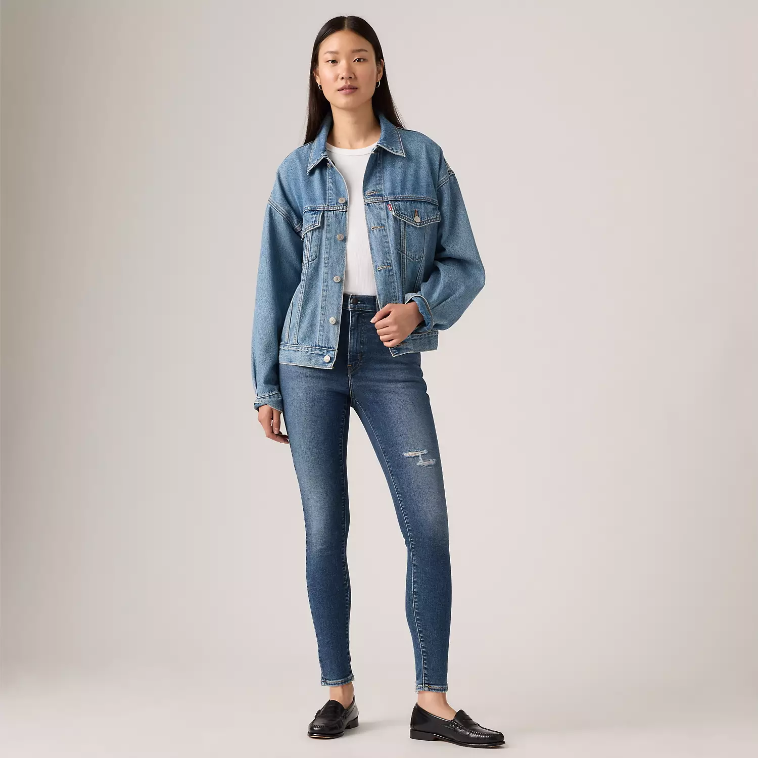 

Супероблегающие женские джинсы 720 с высокой посадкой Levi's, цвет Oh Snap - Dark Wash