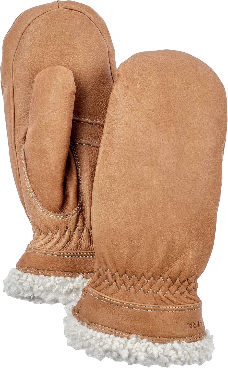 

Женские перчатки Hestra Sundborn Slim Fit Winter Leather Mitten с мехом, Cork