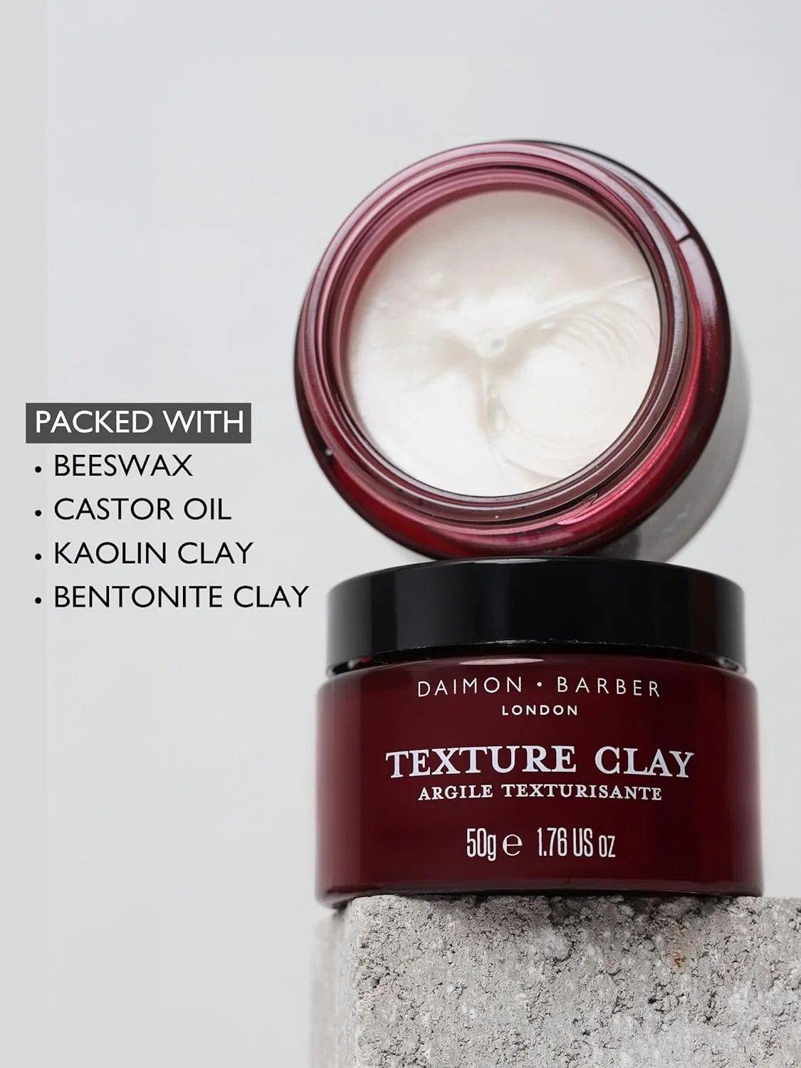 Текстурирующая глина для укладки Daimon Barber Texture Clay, 50 г Daimon Barber, Texture Clay — фото 2