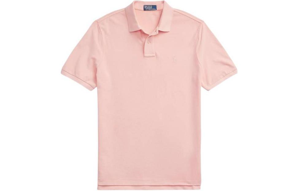 Поло Ralph Lauren Розовая хлопковая поло с вышивкой Polo Pony — фото 2