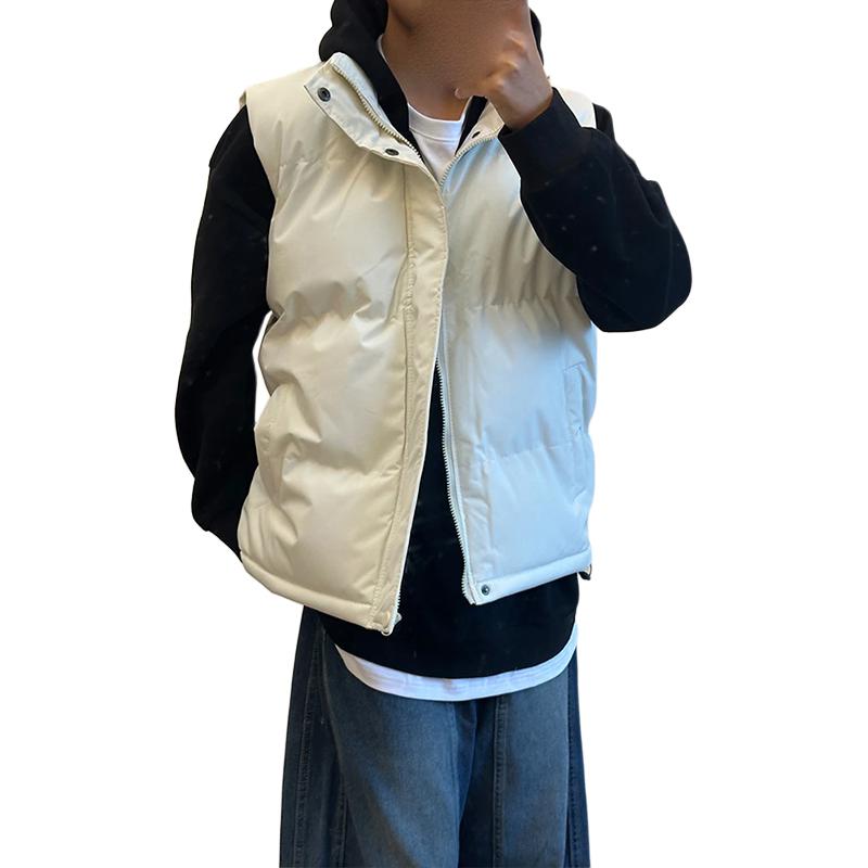 

Жилет Unisex Stand Collar Moderate Others VanCamel, экрю (no logo)