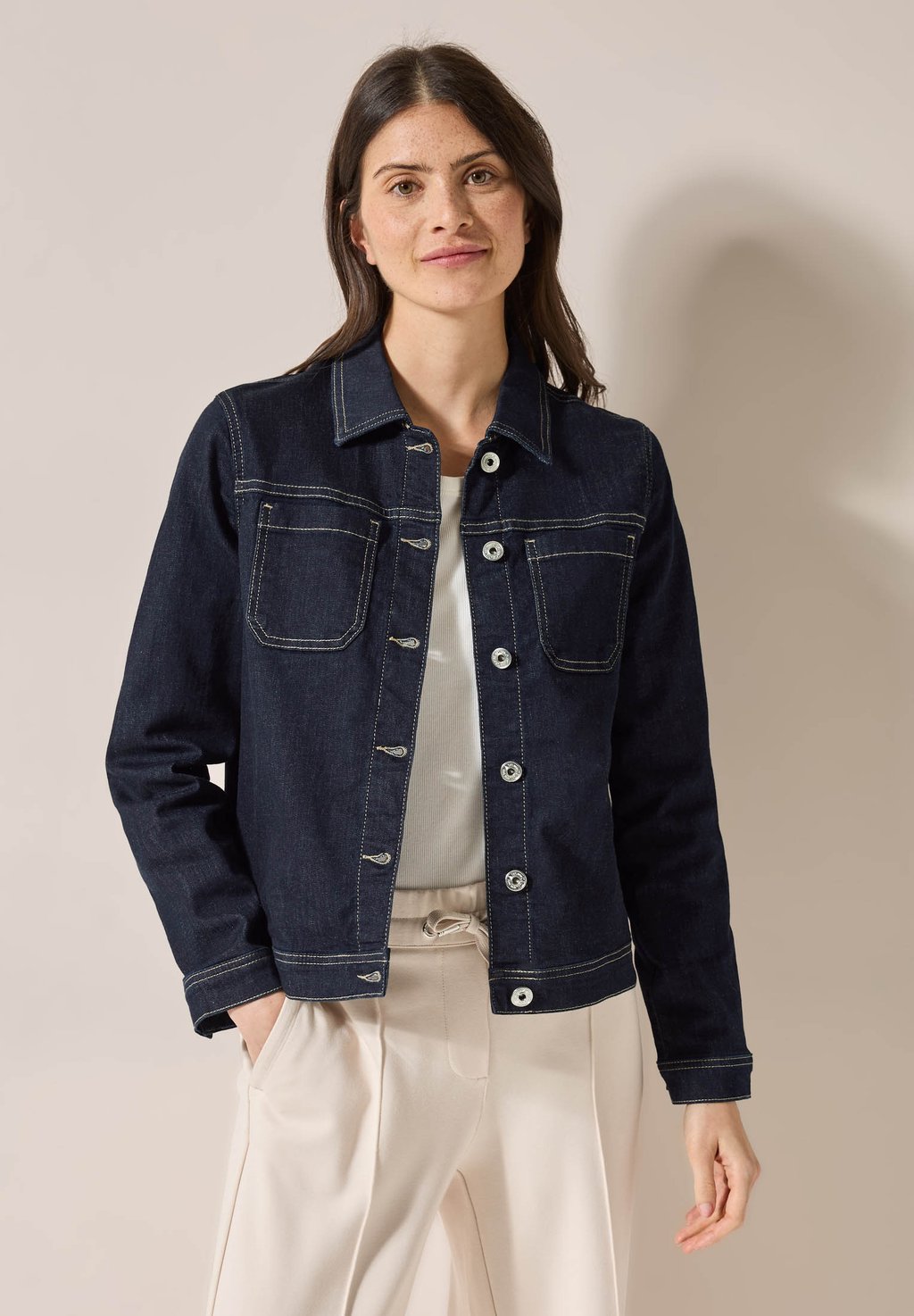 

Джинсовая куртка RINSED WASH Cecil, цвет Blau