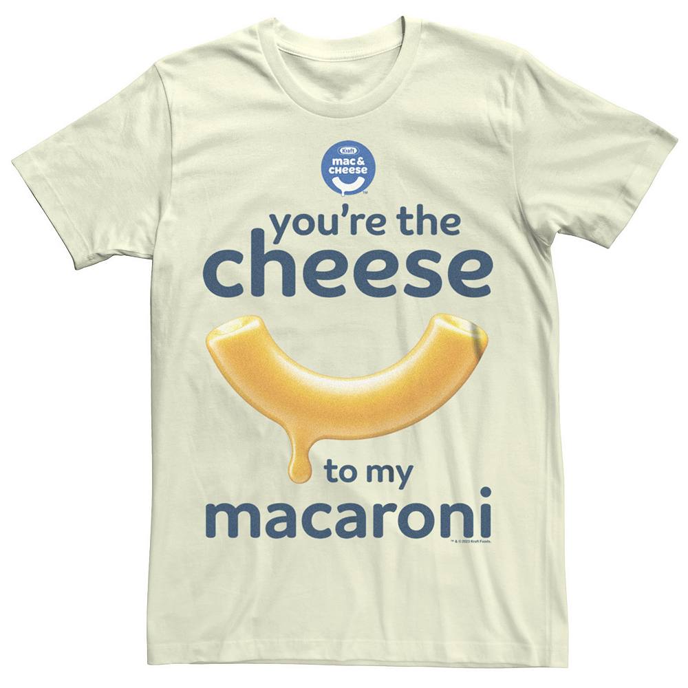 

Мужская футболка Kraft Mac & Cheese с рисунком «You’re The Cheese To My Macaroni» Licensed Character, цвет Natural