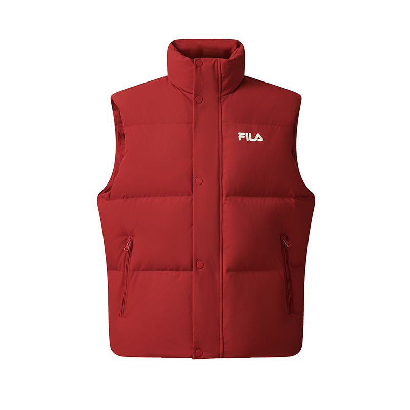 

FILA Оригинальная утепленная жилетка унисекс Ритм Ред, Rhythm Red