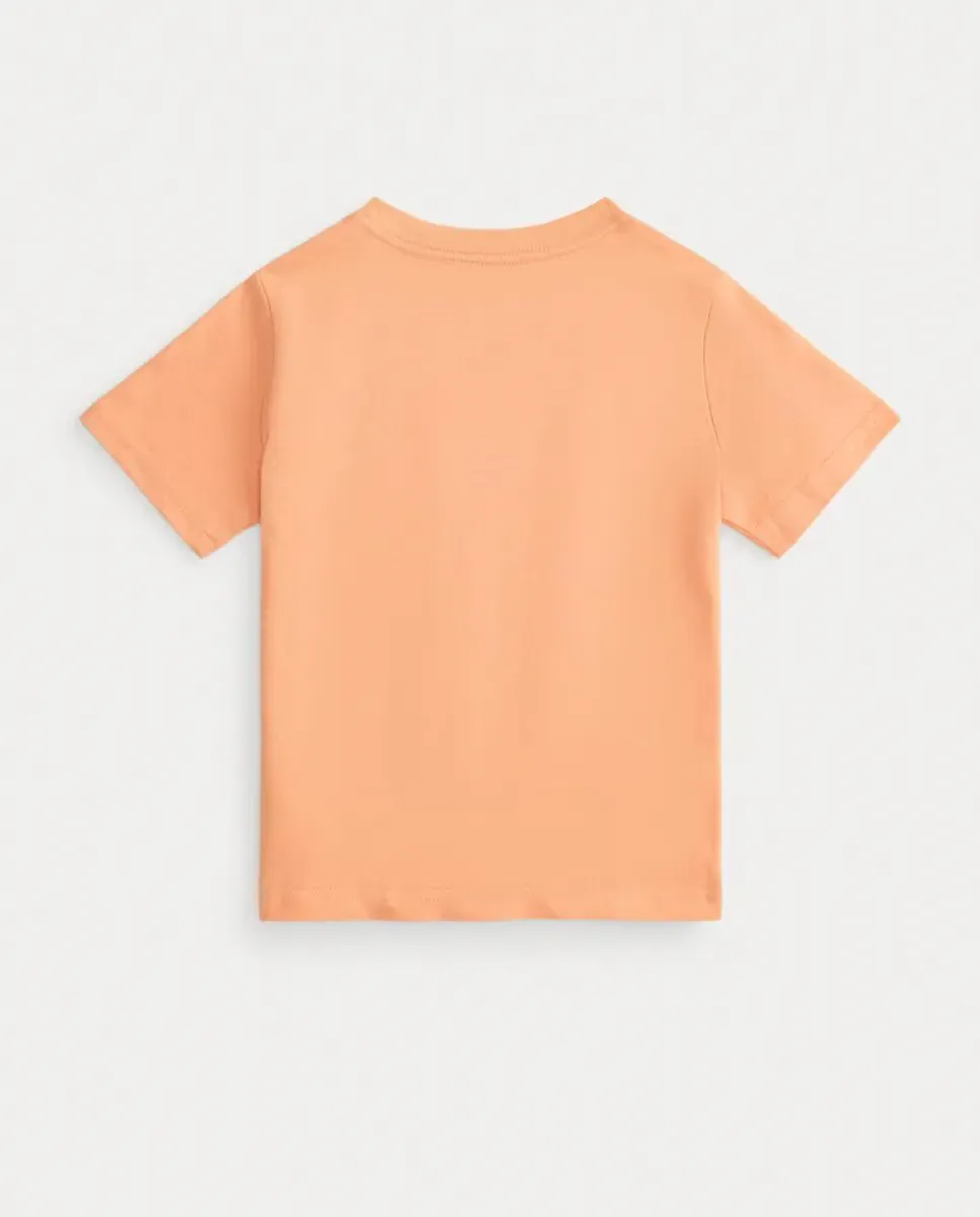 Детская футболка из трикотажного хлопка Polo Ralph Lauren, оранжевый — фото 2