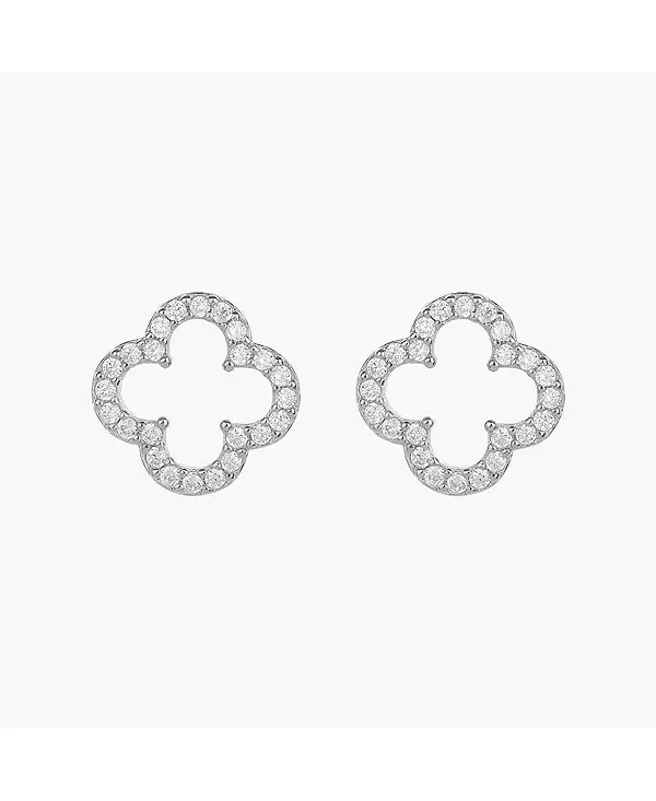 

Серьги-Гвоздики «Ария Клевер» из стерлингового серебра 18 карат с позолотой — идея для праздничного подарка Bearfruit Jewelry, silver