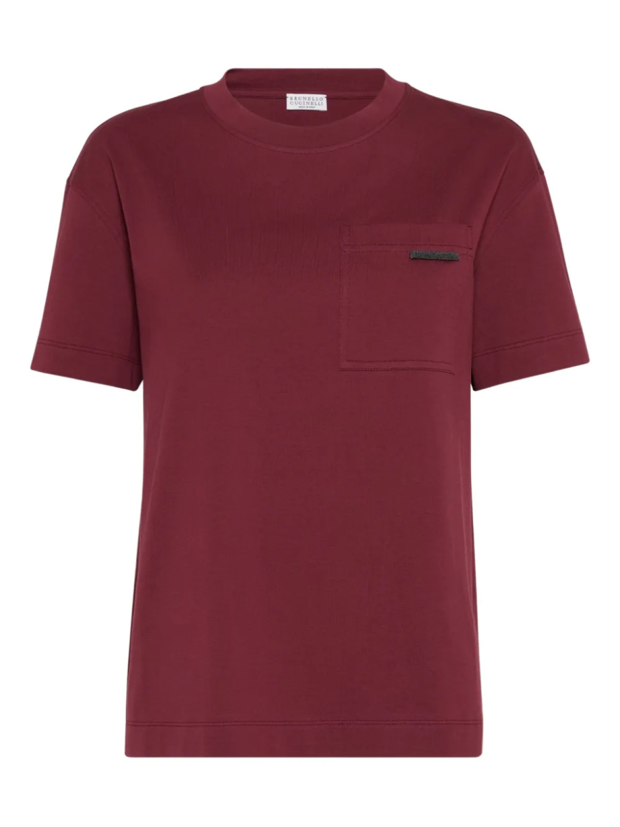 

Brunello Cucinelli футболка с декором Monili, красный