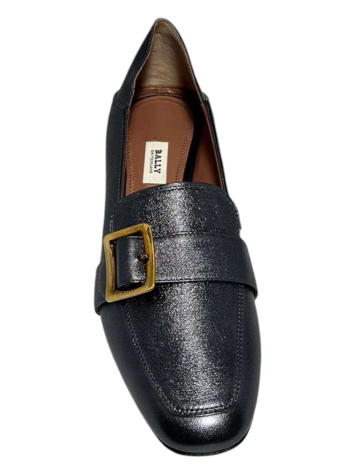Bally Janelle 6217720 Женские металлические серые мокасины Кожа — фото 3