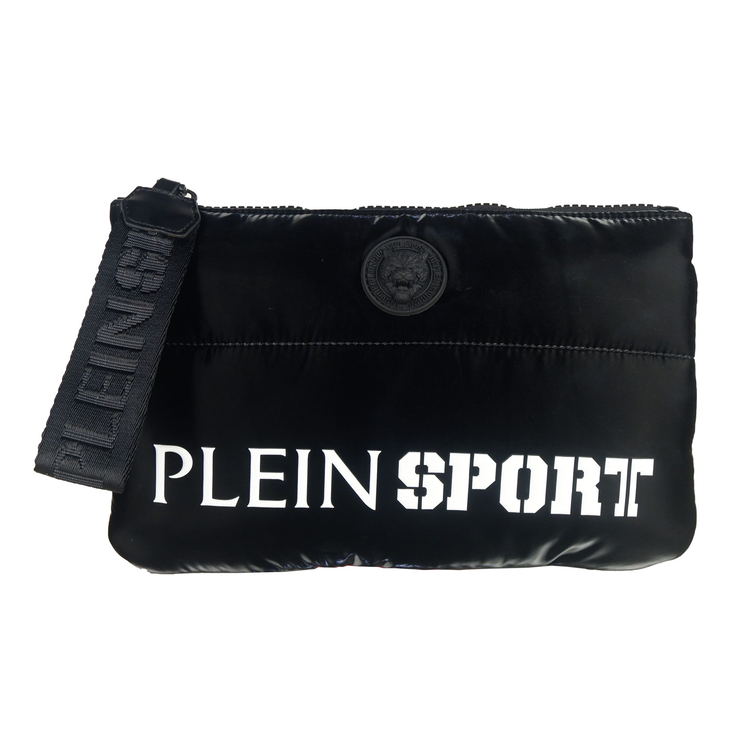 

Черный полиэстеровый мужской клатч Plein Sport