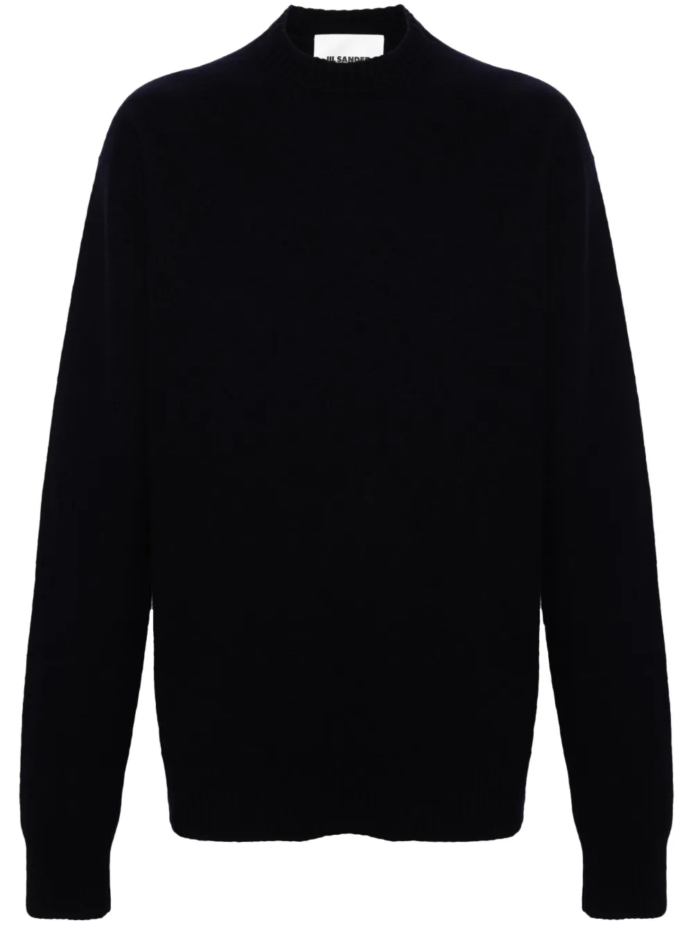 

Шерстяной джемпер с круглым вырезом JIL SANDER, синий