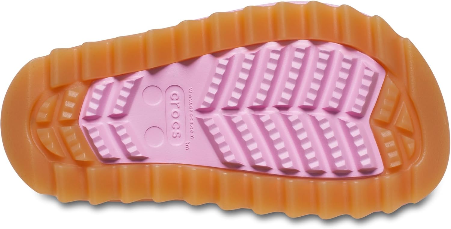 Унисекс детские зимние ботинки Crocs Classic Lined Neo Puff | Мягкие зимние ботинки, Pink Tweed/Gum — фото 3