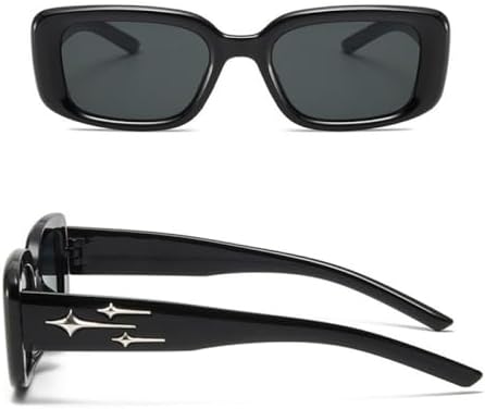 

Солнцезащитные очки для женщин 2027 года, маленькая прямоугольная оправа, модные летние пляжные ретро-очки с защитой от УФ-излучения, очки для путешествий MTZJH, A-transparent Gray