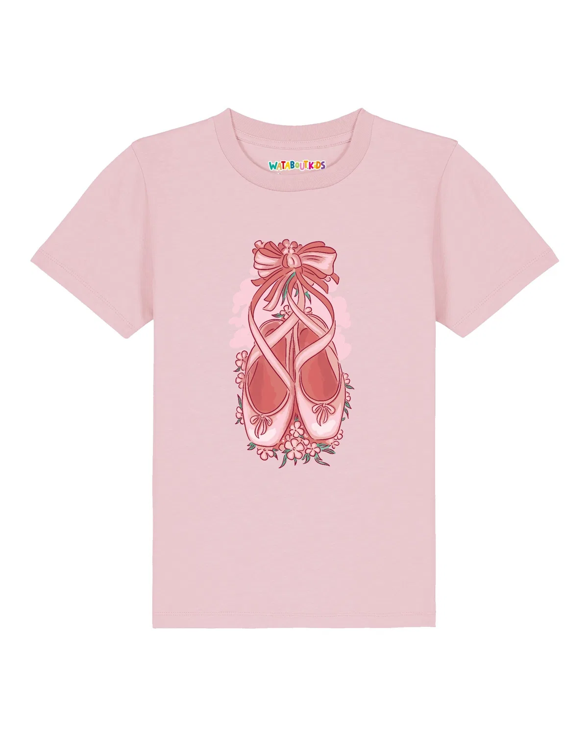 Футболка 'Ballettschuhe' Watabout.Kids, Rose/Pitaya