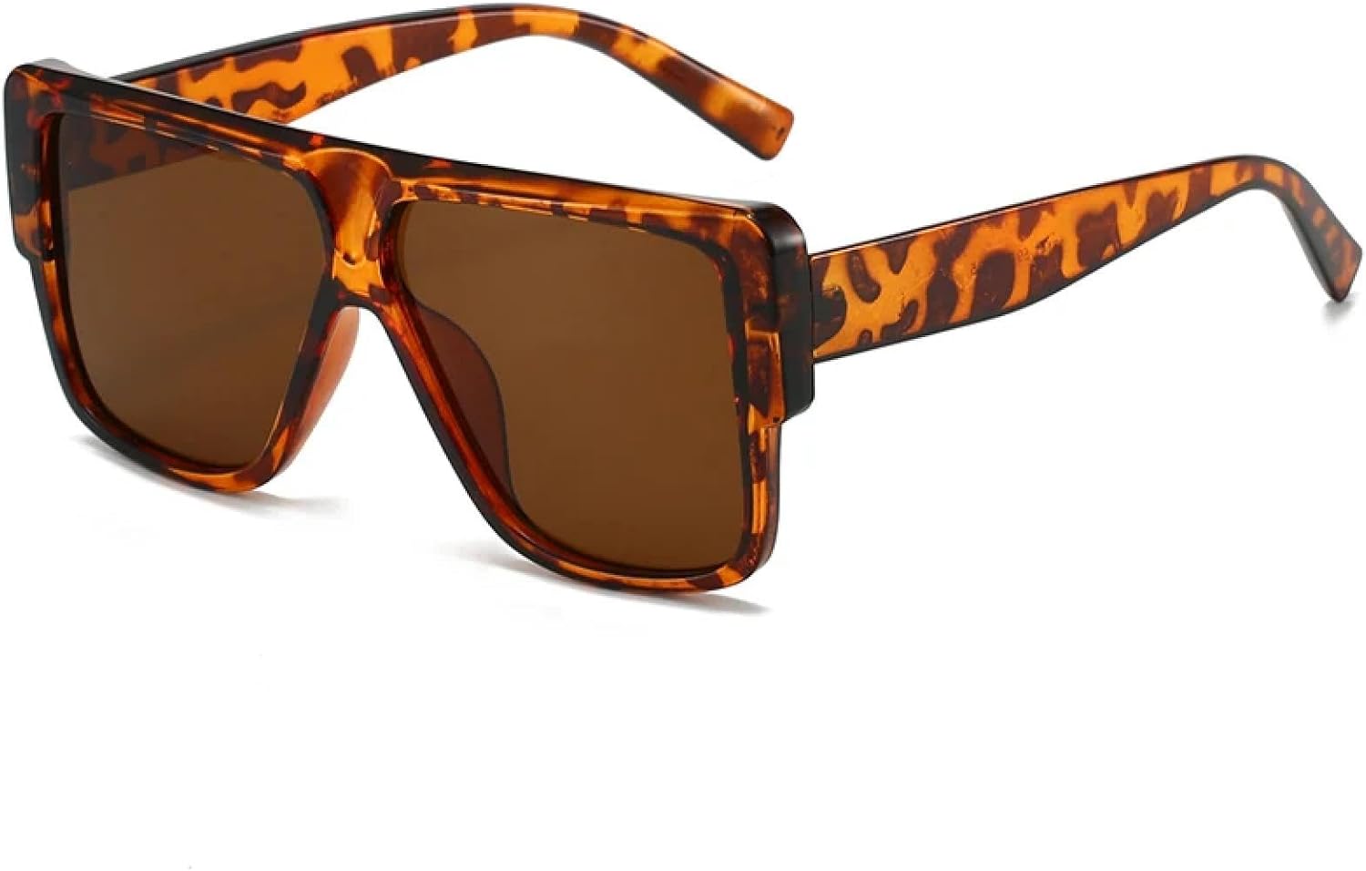 

Модные солнцезащитные очки для женщин, большие солнцезащитные очки в крупной оправе, роскошные винтажные солнцезащитные очки с градиентным покрытием, защита от УФ-излучения UV400 TKKTLLT, Leopard Brown