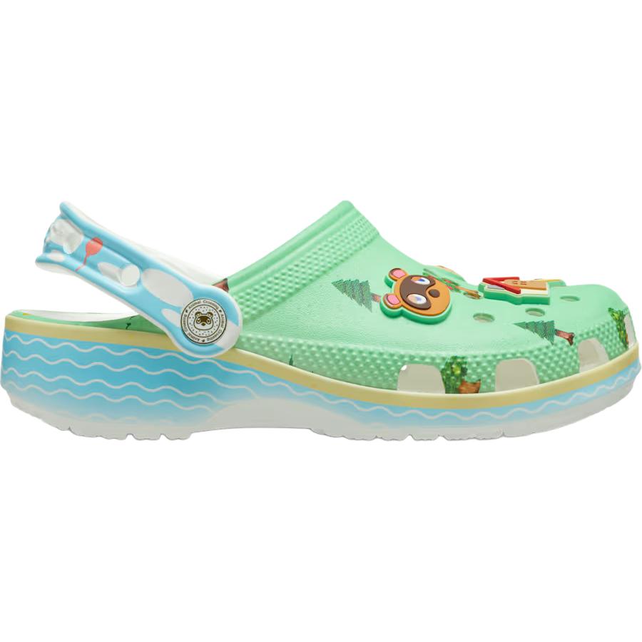 Crocs Детские классические клоги Breathable Kids Clogs Green — фото 3