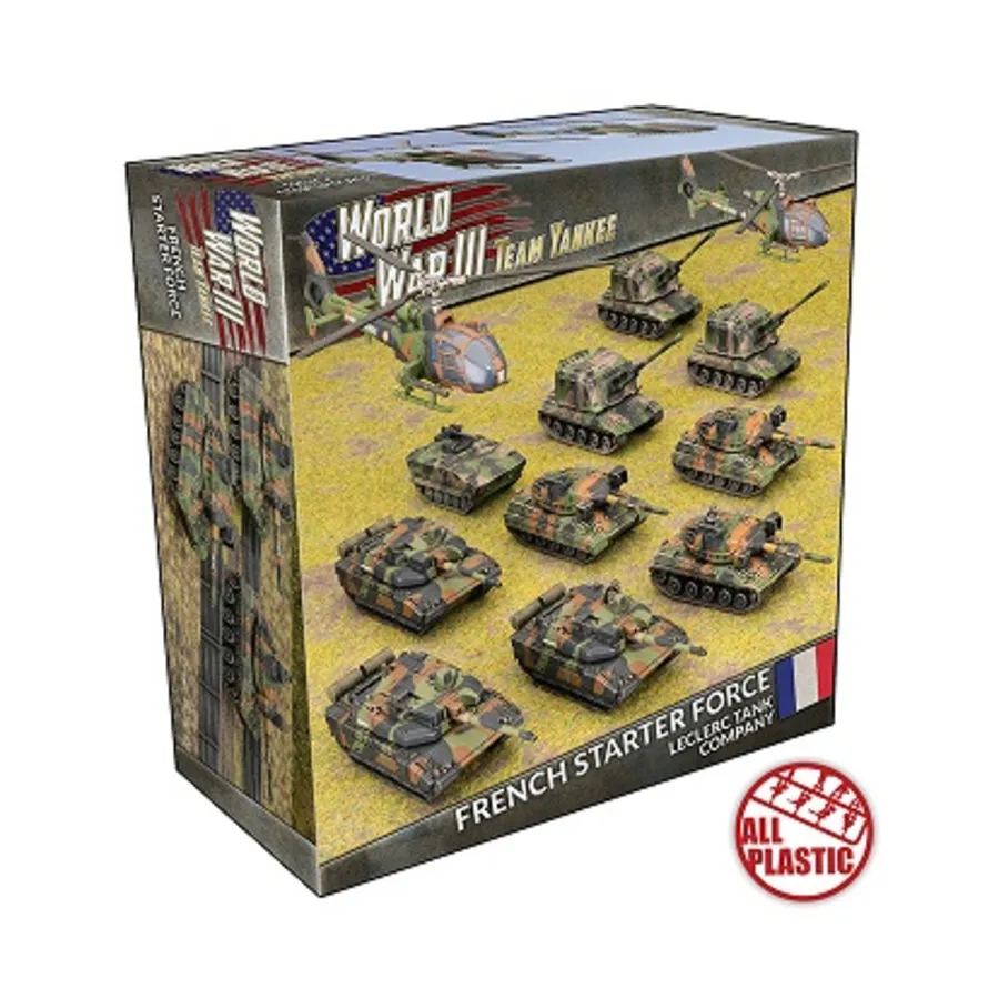 

Стартовые силы французской танковой роты Леклерк, Team Yankee - World War III - French Army (1:100) (Plastic)