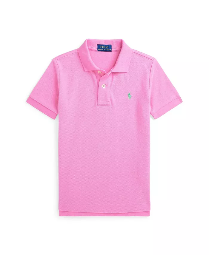 

Детская и мальчиковая поло The Iconic Mesh Polo Shirt Polo Ralph Lauren, розовый