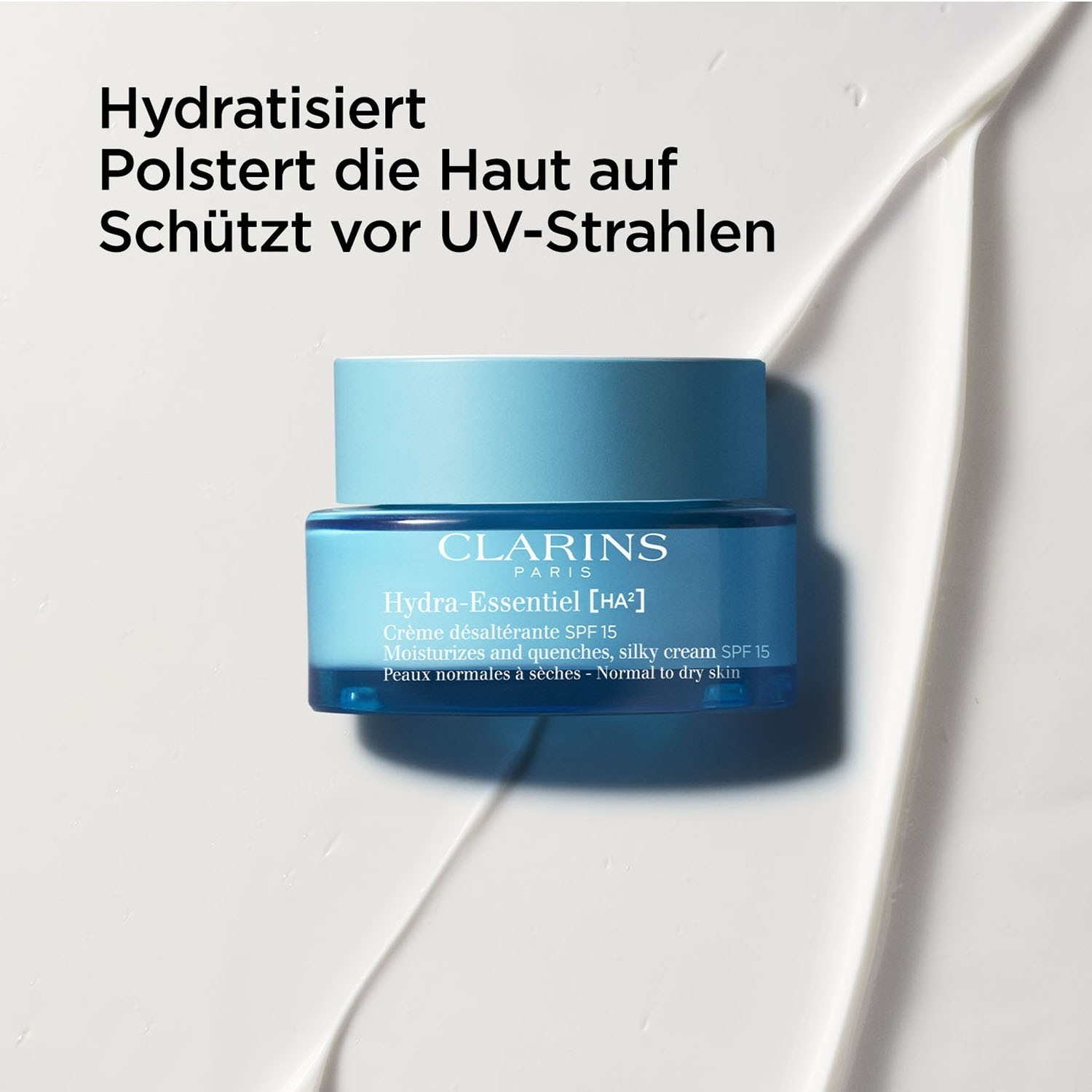 Крем для лица SPF15 CLARINS Hydra-essentiel ha² hydra-essentiel crème désaltérante peaux normales à sèches — фото 3