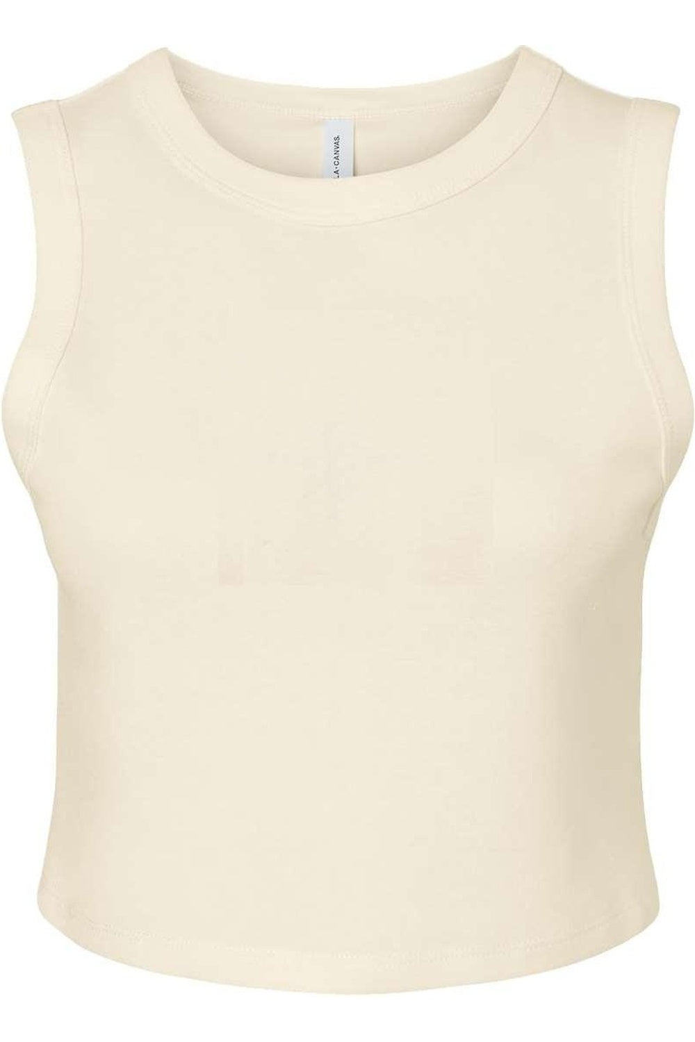 

Женская майка BELLA + CANVAS Micro Rib Muscle Crop, цвет solid natural blend