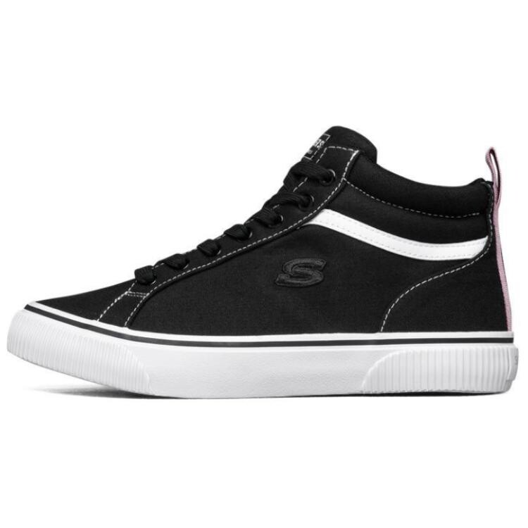 

Кеды женские высокие черно-белые Skechers