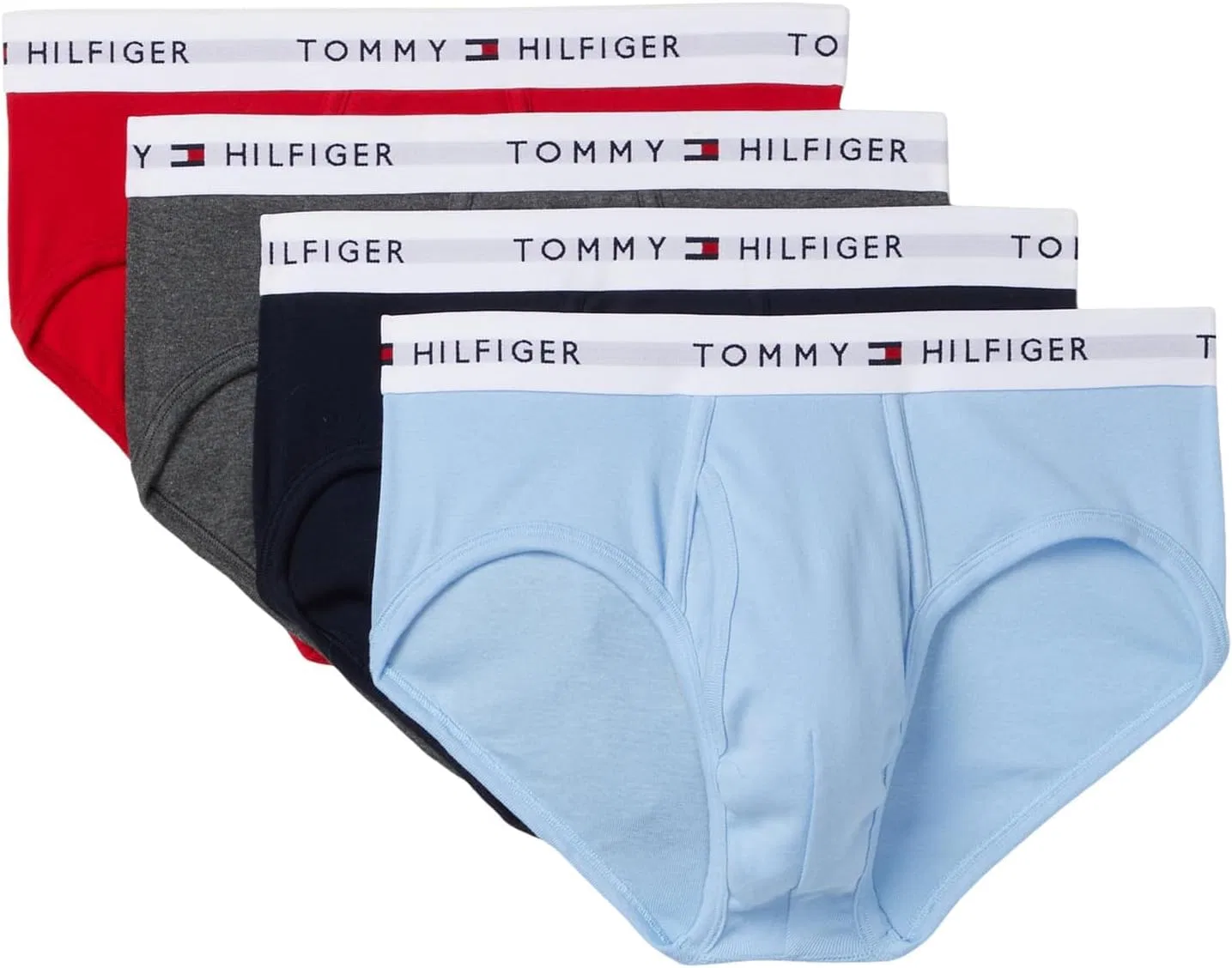 Боксеры Tommy Hilfiger, красный, синий, серый