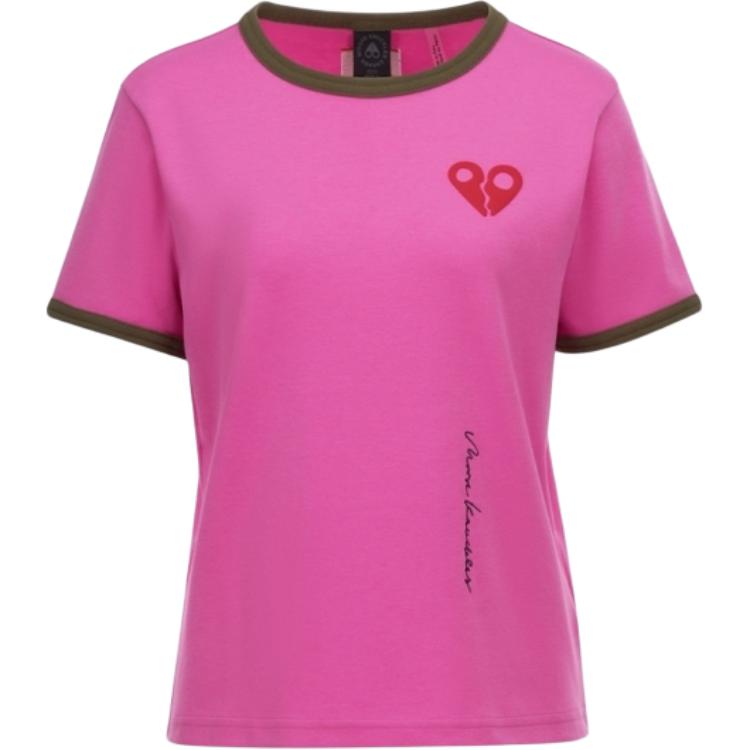 

Обычная футболка женская Moose Knuckles, фуксия, Розовый, Обычная футболка женская Moose Knuckles, фуксия