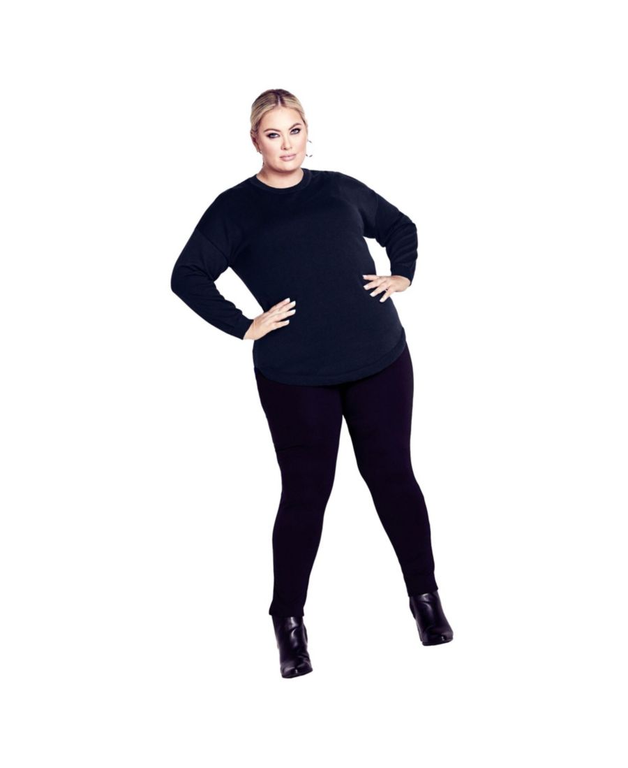 

Женский свитер Tully с закругленным низом AVENUE, Midnight